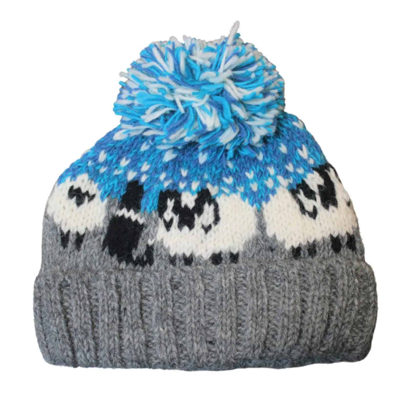 grey blue sheepdog hat