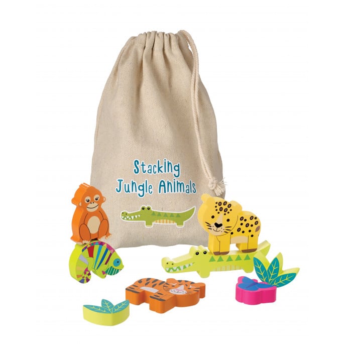 Orange Tree Toys Stacking Jungle Animals - Island Blue Tobermory