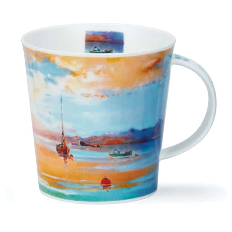 Seascape Peach Dunoon Mug Island Blue Tobermory