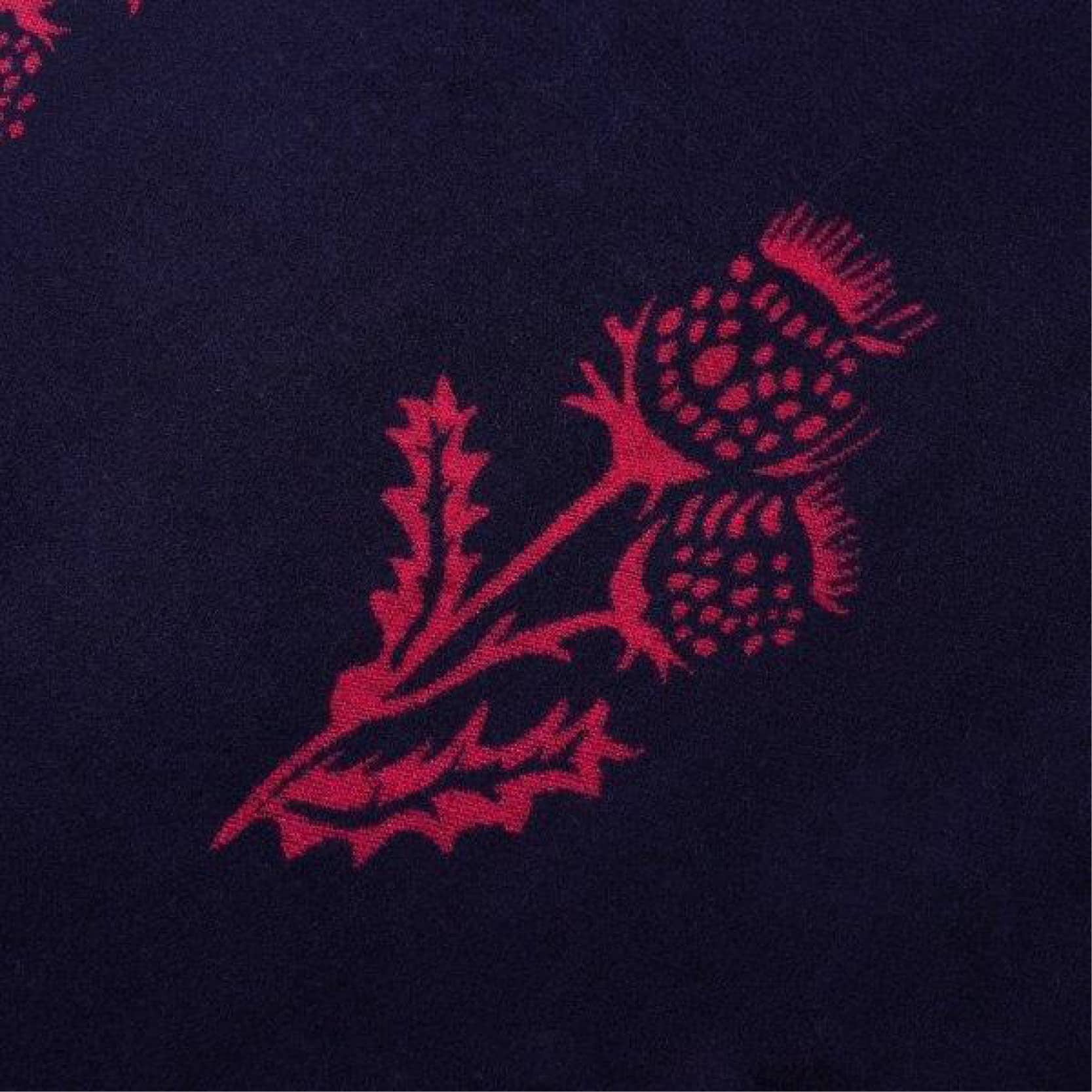 navy fuschia thistle scarf 2