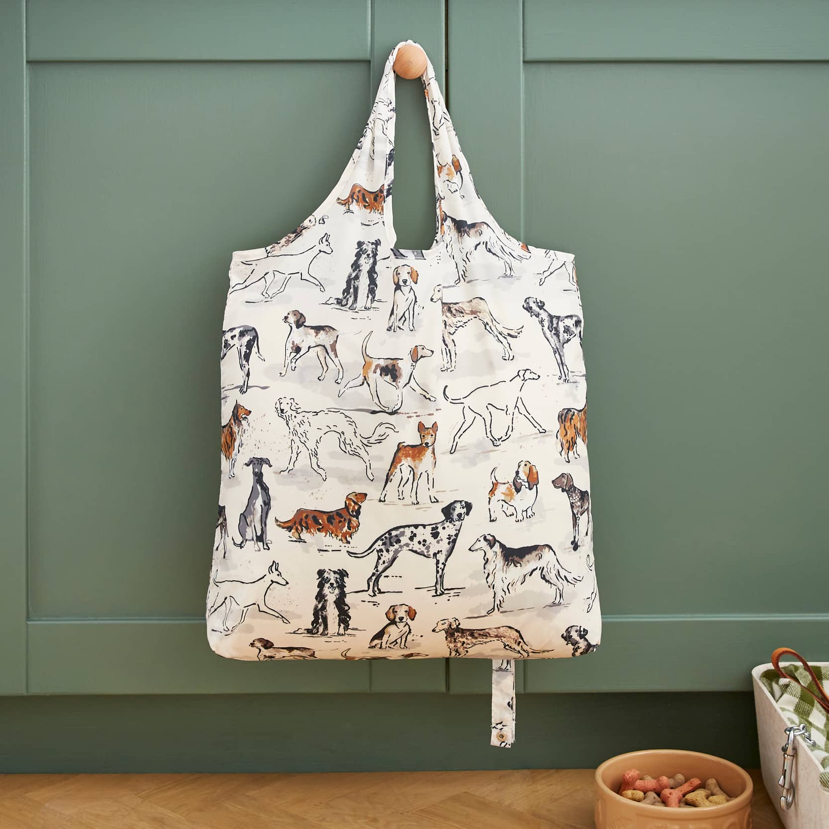Ulster Weavers Country Dogs Foldable Tote Bag